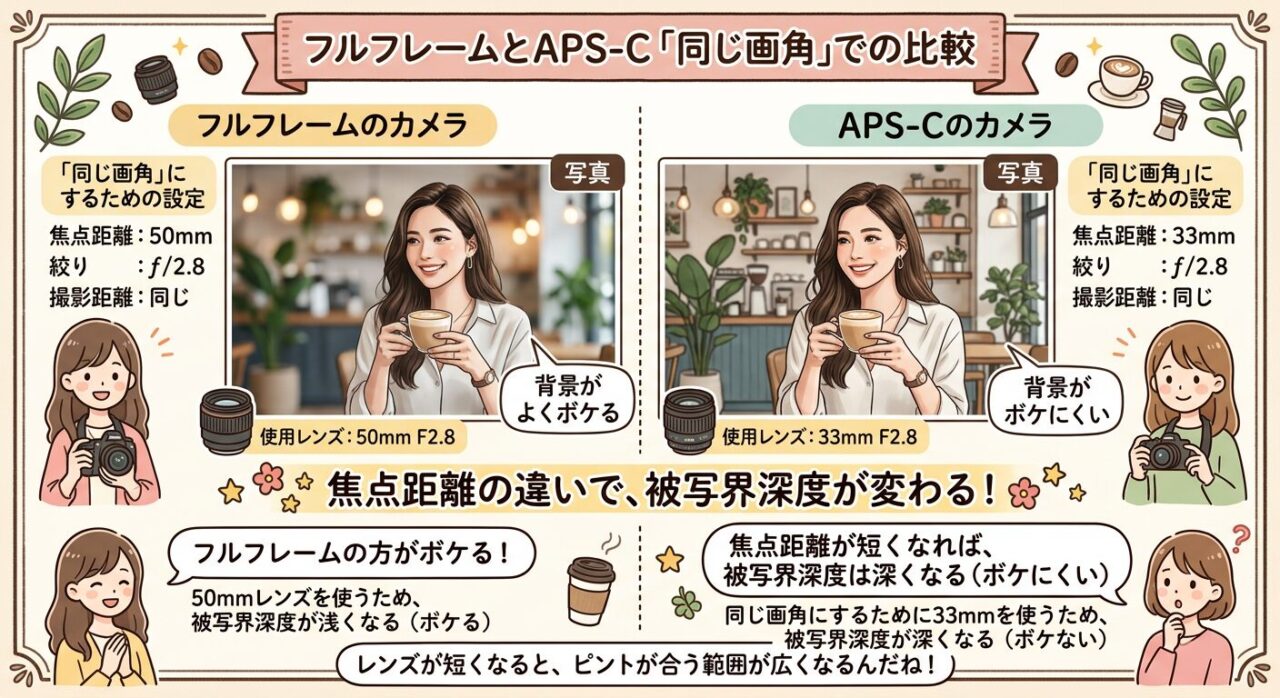 同じ画角での比較