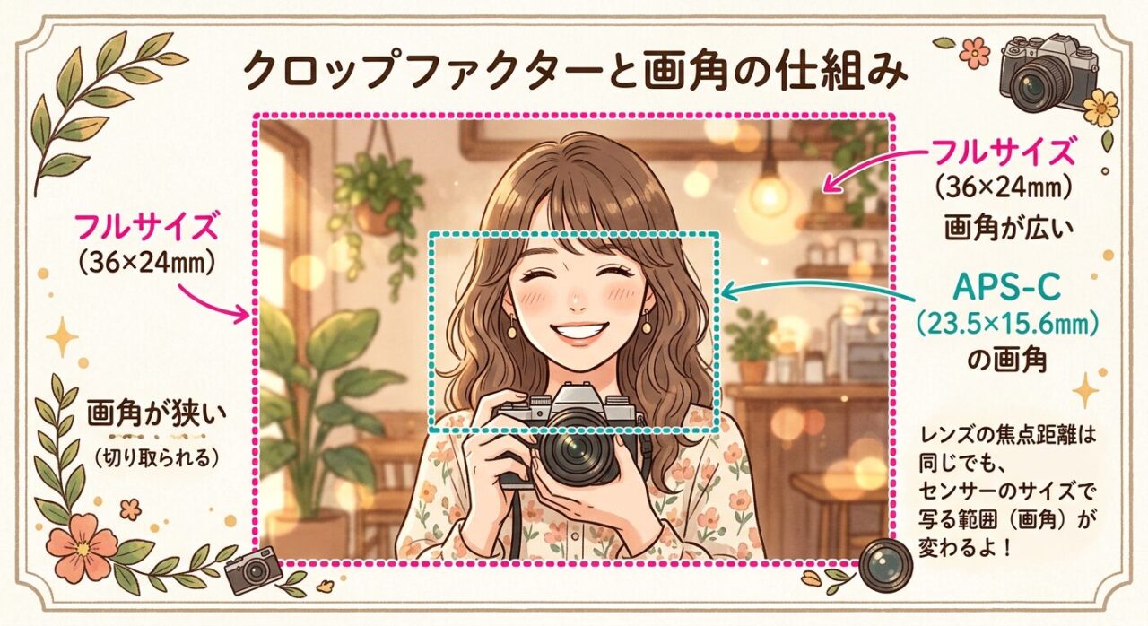 クロップファクターと画角の仕組み